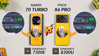 Realme Narzo 70 Turbo vs Poco X6 Pro Bgmi Test With FPS Meter  Best 90 FPS Phone Under ₹20000 🔥 [upl. by Hirza]