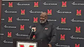 Locksley Postgame Maryland Football after UConn [upl. by Seka203]