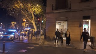 4K WALKING TOUR NIGHT LIFE IN BARCELONA SPAIN RONDA SANT ANTONI NOVEMBER 2024 [upl. by Michaela463]