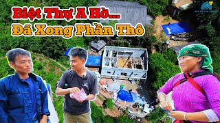 BIỆT THỰ A HỜ đã xong hết phần thô chuẩn bị lợp mái  Diện mạo ngôi nhà sẽ như thế nào  HĐCN [upl. by Enyrb]