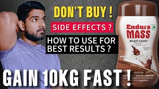 Dont Buy Endura Mass Weight Gainer  How to Use Endura Mass GAINER  Gain 8kg to 10kg Fast [upl. by Leidag818]