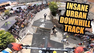 INSANE URBAN DOWNHILL MTB TRACK IN MEXICO [upl. by Cari68]