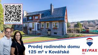 Prodej RD 125 m² s garáží v Kovářské REMAX Alit Iveta Bydžovská [upl. by Picco]