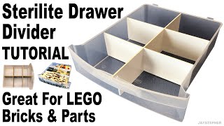 DIY Sterilite Drawer Dividers For LEGO Windows [upl. by Atsahs]