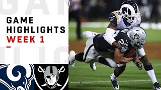 Rams vs Raiders Week 1 Highlights  NFL 2018 [upl. by Natika]