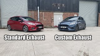 Comparing My Fiesta MK8 Stline Custom Exhaust To A Standard Exhaust [upl. by Nelson]