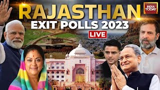 Rajasthan Exit Poll 2023 LIVE  Opinion Poll Updates On Rajasthan Elections  India Today Exit Poll [upl. by Meehahs]