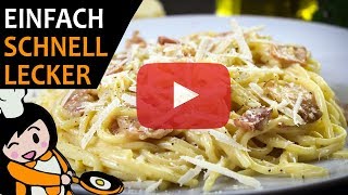 Spaghetti Carbonara  Rezept Videos [upl. by Boles]