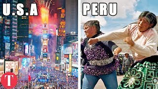 10 STRANGEST New Years Traditions From Around The World [upl. by Karl]