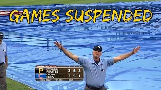 MLB Games Suspended [upl. by Kauslick]