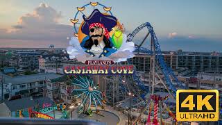 Playlands Castaway Cove  Ocean City NJ Boardwalk Summer 2024  4K Walkthrough [upl. by Leinehtan]