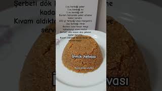 İrmik helvası🤩 food yemektarifleri hamurişi tatlıtarifleri irmikhelvası şerbetlitatlıtarifleri [upl. by Ardnuaek]