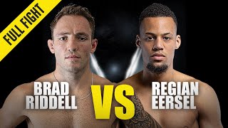 Brad Riddell vs Regian Eersel  ONE Championship Full Fight  April 2018 [upl. by Daegal]