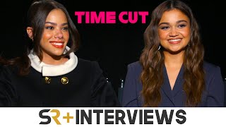 Madison Bailey amp Antonia Gentry Talk 2000s Era Sisterhoods In New Netflix Slasher Movie Time Cut [upl. by Serdna]