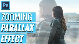 How to Create Zooming Parallax Photo Effect in Photoshop [upl. by Slrahc]