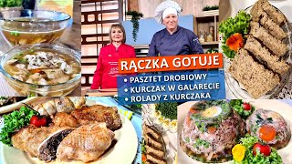 Rączka gotuje pasztet drobiowy kurczak w galarecie rolady drobiowe z grzybami [upl. by Hsiekal]