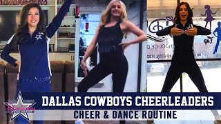 Learn Cheer amp Dance Routine From Dallas Cowboys Cheerleaders  Dallas Cowboys 2020 [upl. by Mcclenaghan]