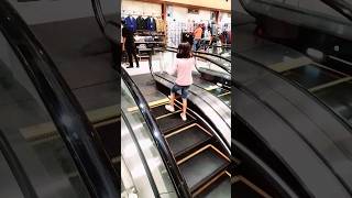 Fear Of Escalator😱😱😱funny escalator escalatorgirl trending viral shorts [upl. by Shishko962]