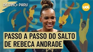 OLIMPÍADAS 2024 REBECA ANDRADE EXPLICA PASSO A PASSO O SALTO QUE AJUDOU BRONZE INÉDITO NA GINÁSTICA [upl. by Haididej159]