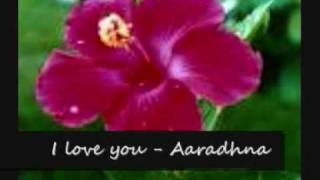 I love you  Aaradhna [upl. by Aidil]