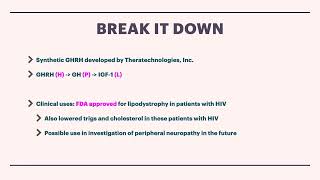 Tesamorelin Breakdown [upl. by Atsillak]