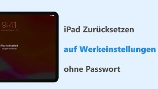 So setzen Sie das iPad auf die Werkseinstellungen zurück wenn Sie das Passwort vergessen iOS16 [upl. by Dustie966]