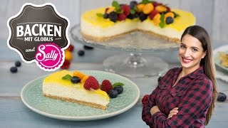 Lemon Cheesecake ohne Backen  Backen mit Globus amp Sallys Welt 29 [upl. by Modie]