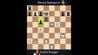 Judit Polgar vs Garry Kasparov  RussiaAll World 2002 [upl. by Rehpotsyrhc]