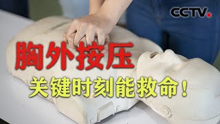 胸外按压是急救必备技能 快来学习按压技巧 全民健康大会  CCTV科教 [upl. by Suisyola422]