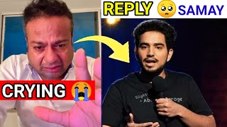 Why deepak kalal Emotional crying 😭After india got latent Samay raina Reply [upl. by Nednal]