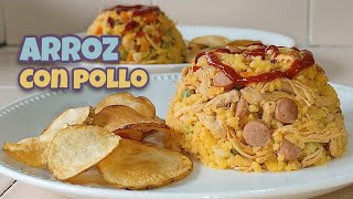 Cómo se hace el ARROZ CON POLLO COLOMBIANO 🤤 un clásico de las celebraciones en Colombia [upl. by Tebasile]