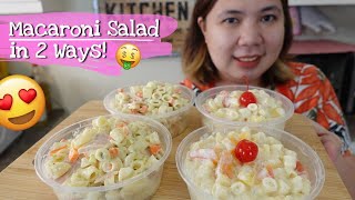 MACARONI SALAD Recipe with Costing [upl. by Dehnel]