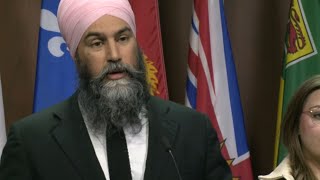 NDP Leader Jagmeet Singh on his bill to lower grocery prices pharmacare – February 7 2024 [upl. by Naitirb]