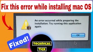 Fix An error occured while preparing the installation Try running this application again on macOS [upl. by Charissa]