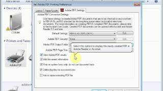 PDF settings in Windows 7 [upl. by Haral]