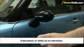 Instalación de vinilo retrovisor Montaje y colocación vinilo en las carcasas de los espejos [upl. by Centonze]