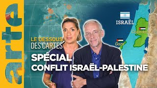 Spécial IsraëlPalestine  combien de guerres   Le dessous des cartes  ARTE [upl. by Noimad371]