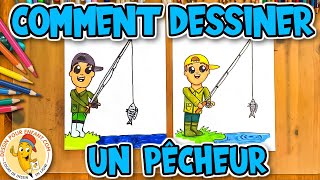 Comment Dessiner un PECHEUR très facile [upl. by Irrek]