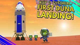 How to do your FIRST MISSION TO DUNA in KSP 2 No Docking Needed [upl. by Luther847]