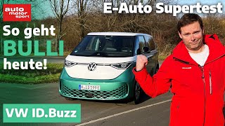 VW IDBuzz So geht BULLI heute  EAuto Supertest mit Alex Bloch  auto motor und sport [upl. by Trudi291]