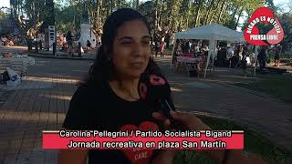 CAROLINA PELLEGRINI JORNADA RECREATIVA EN BIGAND PARTIDO SOCIALISTA [upl. by Ramor840]