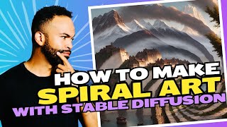 How to make AI Spiral Art with Stable Diffusion [upl. by Hazlip488]