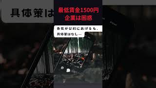 各党の公約「最低賃金を20年代中に1500円へ」 雑学 社長 お金 [upl. by Aij351]