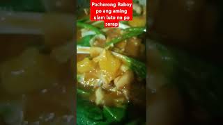 Lets eat Pocherong Baboy for lunch Yummy yummy [upl. by Kylstra]