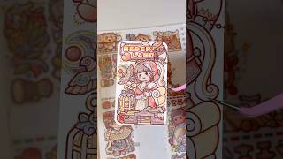 asmr decorating stickers on card asmr shorts [upl. by Valerle237]