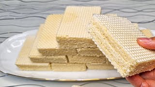 Homemade wafer recipehow to make wafers at home with 4 ingredients [upl. by Layap]