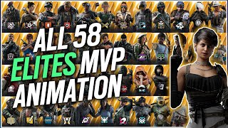 ALL 58 ELITE SKINS MVP ANIMATIONS  Alibi Elite [upl. by Anelahs]