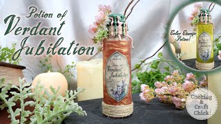 Potion of Verdant Jubilation  Spring Potion  Color Changing Potion  DIY Prop Bottle  Potion Prop [upl. by Ciapas]