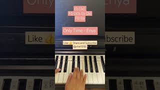 Enya only Time shorts piano music easy [upl. by Ariem]