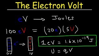 Electron Volt Explained Conversion to Joules Basic Introduction [upl. by Ahsinauj]